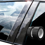 Car Door Protection Strip Wu dayi Carbon Fiber 3x3m Thickened carbon fiber transparent sticker [pvc] 5cm width* 5m length In Australia - Darrahopens