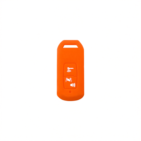 Color My Life Silicone Key Bag for Honda PCX160. Orange white label In Australia - Darrahopens