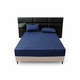 Waterproof Quilted Fitted Sheet Solid Color Toddler Milk white 1.8*2m single fitted sheet In Australia - Darrahopens