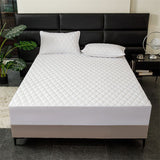 Waterproof Quilted Fitted Sheet Solid Color Toddler Phoenix pattern white 1.8*2m single fitted sheet In Australia - Darrahopens