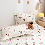 Yuan sheng Home Textiles Pure Cotton Cartoon Dog Sheet Blue cat 140*190cm standard model In Australia - Darrahopens