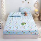 Yuan sheng Home Textiles Pure Cotton Cartoon Dog Sheet Blue cat 200cm/220cm thin mattress model In Australia - Darrahopens