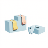 Hong Zhe Cartoon Car Hook ABS Pink Pair Gray blue [pair set In Australia - Darrahopens