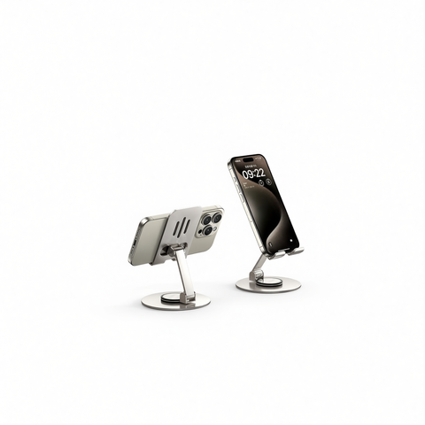 Metal Phone Stand This is spring K53 Rotating Desktop K55 all-metal rotating bracket-aurora silver In Australia - Darrahopens