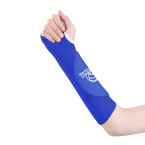 Volleyball Arm Guards Nylon The one who leaps Volleyball arm guards [blue] m size pair [suitable for weight 40-60kg] In Australia - Darrahopens