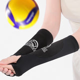 Volleyball Arm Guards Nylon The one who leaps Volleyball arm guards [black] l size pair [suitable for weight 60-75kg]