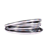 Car Door Anti Collision Strip Electroplated Silver 5m Carbon fiber black [5m]