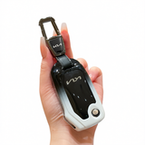 Kia Key Cover Fragrant Car Island H3 Gradient Black Standard H4 key gradient black and white single pack + metal buckle In Australia - Darrahopens