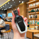 Kia Key Cover Fragrant Car Island H3 Gradient Black Standard H4 key gradient black and white single pack + round buckle In Australia - Darrahopens