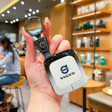 Fragrant Car Island Volvo Key Case Metal Shell Standard Option d: gradient black & white single case In Australia - Darrahopens