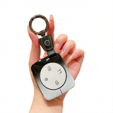 Fragrant Car Island Volvo Key Case Metal Shell Standard Option d: gradient black & white single bag + round buckle In Australia - Darrahopens