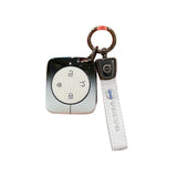 Fragrant Car Island Volvo Key Case Metal Shell Standard Option d: gradient black & white single bag + round buckle