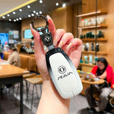 Fragrant Car Aeolus L8 Key Cover Gradient Black White Standard Option b: gradient black & white single bag + white leather cord clasp