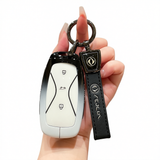 Fragrant Car Aeolus L8 Key Cover Gradient Black White Standard Option b: gradient black & white single bag + black leather cord clasp