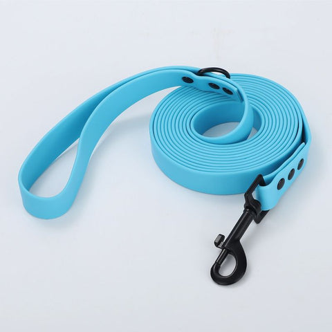 Pet Leash Roommate PVC Waterproof Dog Training Rope Sky blue 1.5m*2.0cm