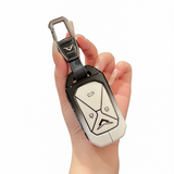 Kaiyi Kunlun Car Key Cover Gradient Black White Standard Type a gradient black and white single bag + metal buckle In Australia - Darrahopens