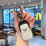 Kaiyi Kunlun Car Key Cover Gradient Black White Standard Option b: gradient black & white single bag + black leather cord clasp