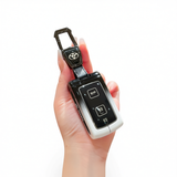 Toyota Key Case Gradient Black White Fragrant Car Island Standard M style gradient black and white single bag + metal buckle In Australia - Darrahopens