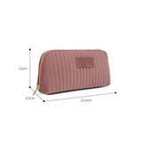 Great Velvet Travel Storage Bag Makeup Organizer Dirty pink