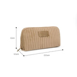 Great Velvet Travel Storage Bag Makeup Organizer Champagne gold
