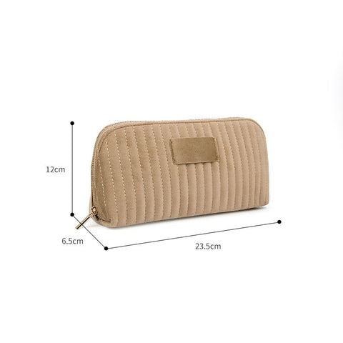 Great Velvet Travel Storage Bag Makeup Organizer Champagne gold