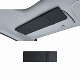Suede Car Sun Visor Glasses Clip Card Holder Organizer Classic black In Australia - Darrahopens