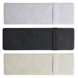 Suede Car Sun Visor Glasses Clip Card Holder Organizer Classic black