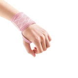 Sports Wristband Compression Sweat Band Midnight black - 2-pack [breathable, no-show] One Size