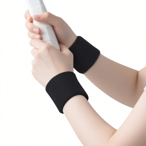 Thickened Wristbands Polyester Basketball Training Calm black-[high elasticity, comfortable and breathable] Single [one size fits all] In Australia - Darrahopens