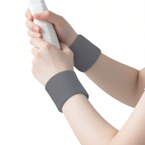 Thickened Wristbands Polyester Basketball Training Moonlight gray-[high elasticity, comfortable and breathable] Single [one size fits all] In Australia - Darrahopens