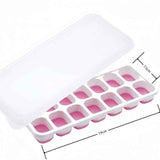 14 Cube Silicone Ice Tray with Lid Pink Set In Australia - Darrahopens