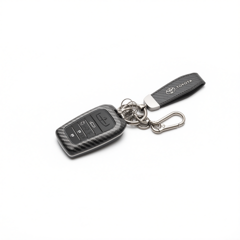 Fragrant Car Island Toyota Sienna Key Cover Carbon. Bagged D type transparent silicone [carbon fiber black] belt rope buckle In Australia - Darrahopens