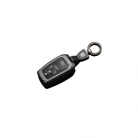 Fragrant Car Island Toyota Sienna Key Cover Carbon. Bagged D type transparent silicone [carbon fiber black] round car logo buckle In Australia - Darrahopens