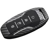 Fragrant Car Island Key Cover for BYD Tang Dmi. Bagged Type a card [carbon fiber black] lanyard