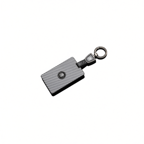 Fragrant Car Island Key Cover for BYD Tang Dmi. Bagged Type a card [carbon fiber black] round car logo buckle In Australia - Darrahopens