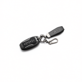 Fragrant Car Island Key Cover for BYD Tang Dmi. Bagged Type a card [carbon fiber black] round car logo buckle In Australia - Darrahopens