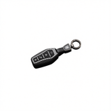 Fragrant Car Island Key Cover for BYD Tang Dmi. Bagged Model b 4-button [carbon fiber black] round car logo buckle In Australia - Darrahopens