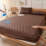 Waterproof Brushed Polyester Fitted Sheet Mattress grey 90*200cm [single fitted sheet]