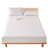 Waterproof Brushed Polyester Fitted Sheet Mattress Sky blue 137*190cm [single fitted sheet] In Australia - Darrahopens