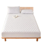 Waterproof Brushed Polyester Fitted Sheet Mattress black 198*203cm [single fitted sheet] In Australia - Darrahopens