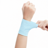 Sports Wristbands Sweat Absorbent Polyester [far mountain gray] dry and breathable + sweat-absorbent and skin-friendly M In Australia - Darrahopens