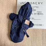 Odd Pet Thickened Cotton Dog Clothes Small Breed Winter Mountaineering clothes navy blue XS In Australia - Darrahopens