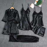 Butterfly Women Sleepwear Set Polyester Long Sleeve Black In Australia - Darrahopens