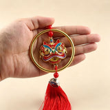 Car Pendant Lion Dance Alloy Ornament [national trend lion awakening] car ornaments