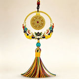 Car Pendant Lion Dance Alloy Ornament [eight treasures of diamonds] car ornaments In Australia - Darrahopens