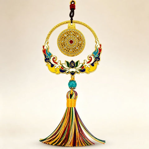 Car Pendant Lion Dance Alloy Ornament [eight treasures of diamonds] car ornaments In Australia - Darrahopens