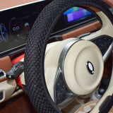 Elastic Steering Wheel Cover 38cm Black
