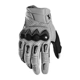 Fis Carbon Fiber Leather Anti Slip Motorcycle Gloves Blue