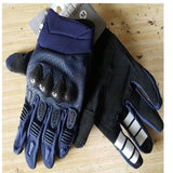 Fis Carbon Fiber Leather Anti Slip Motorcycle Gloves Blue In Australia - Darrahopens