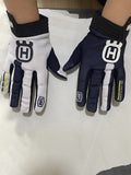 LOHAS FOX Motorcycle Gloves Touchscreen Knitting Long Breathable blue and white touch screen xxl